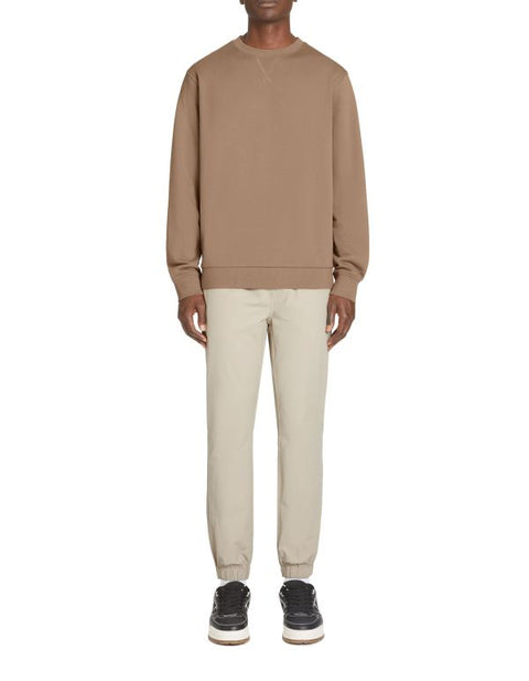 Celio Men's Taupe Classic Crewneck Sweatshirt|Celio In Lebanon