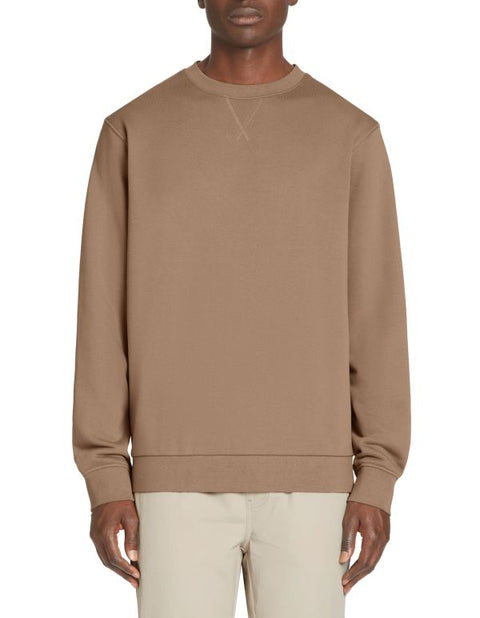 Celio Men's Taupe Classic Crewneck Sweatshirt|Celio In Lebanon