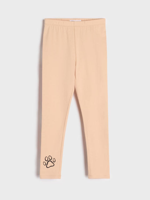 Sinsay Baby Girl's Beige & Animal Print Pack Of 2 Leggings | Sinsay In Lebanon