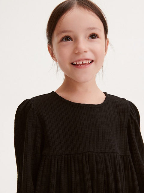 Reserved Baby Girl's Black Long Sleeve Dress | Reserved In Lebanon