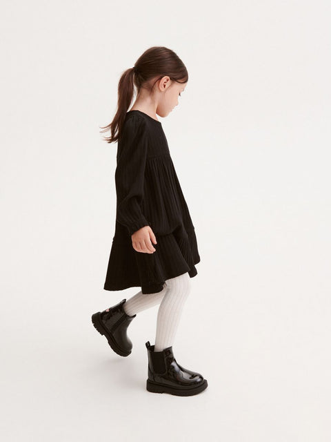 Reserved Baby Girl's Black Long Sleeve Dress | Reserved In Lebanon