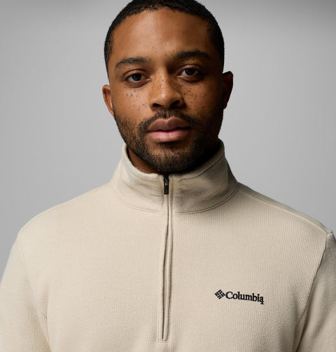 Columbia Men's Beige Great Hart Mountain™ III 1/4 Zip Sweater |Columbia In Lebanon
