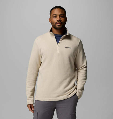 Columbia Men's Beige Great Hart Mountain™ III 1/4 Zip Sweater |Columbia In Lebanon