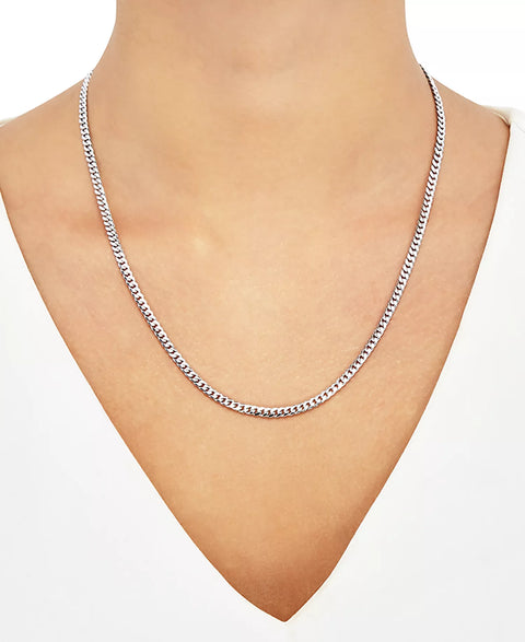 Cuban Link Women's Silver Chain 20" Necklace| Cuban Link In lebanon