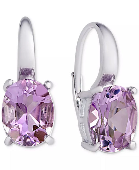 R.H. Macy & Co Women's Purple & Sterling Silver Genuine Amethyst Stone Of Courage Earrings | R.H. Macy & Co In Lebanon