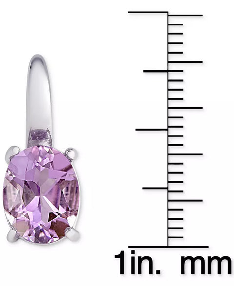 R.H. Macy & Co Women's Purple & Sterling Silver Genuine Amethyst Stone Of Courage Earrings | R.H. Macy & Co In Lebanon