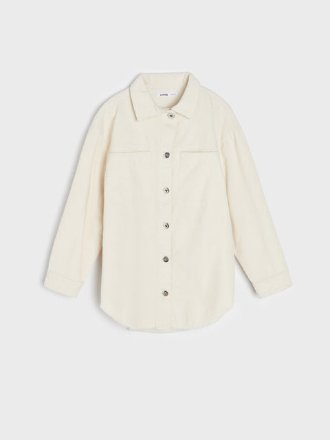 Beige shirt on a white background