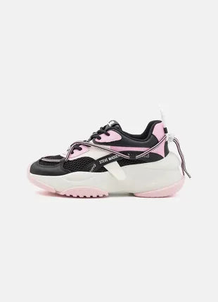 Steve Madden Women's Black & Pink Bonanza Sneakers | Steve Madden In Lebanon