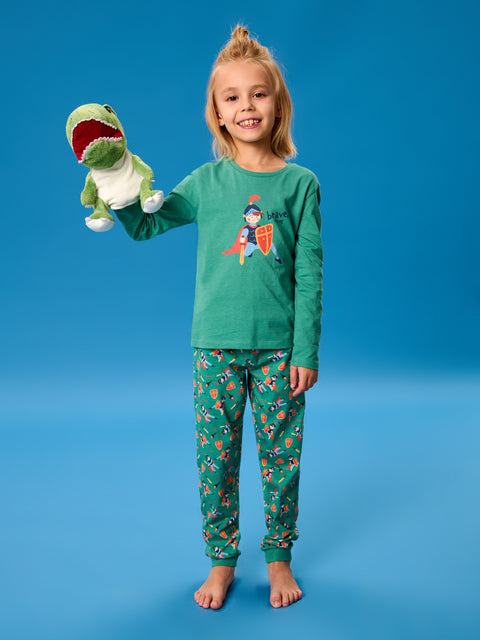 Sinsay Girl's Teel Green With graphic printed 2 pc Pajama Set   | Sinsay in Lebanon