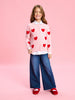 Sinsay Girl's Pink & Red Heart Printed Cardigan | Sinsay In Lebanon