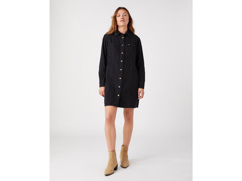 Wrangler Women's Black Western Style Denim Dress | Wrangler In Lebanon