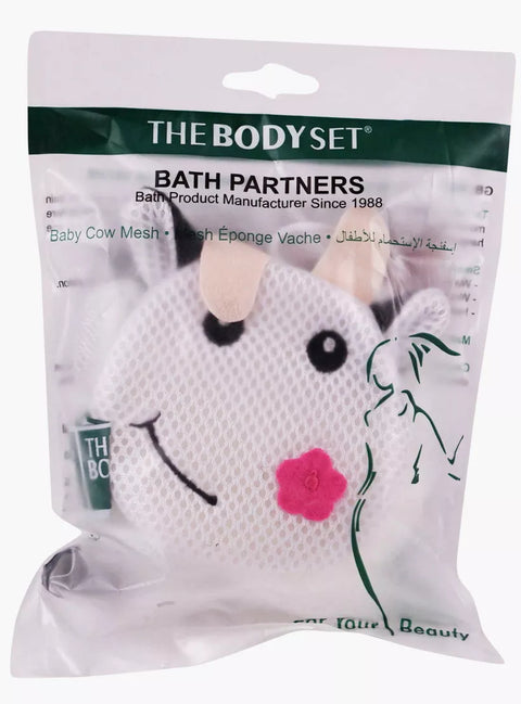 The Body Set Baby Cow Mesh Sponge   OPT-3058