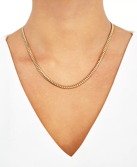 Giani Bernini Women's Gold Curb Chain Sterling 18k Gold-Plated Over Sterling Necklace| Giana Bernini In Lebanon