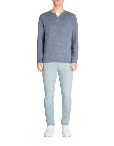 Celio Men's Washed Blue Regular Fit Blouse | Celio In Lebanon