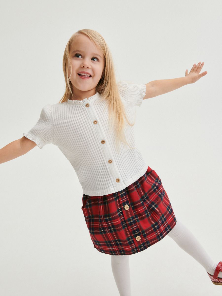 Reserved Baby Girl's Multicolor Checked Skirt | Reserved In Lebanon