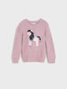 Sinsay Girls’ Pink Plush Eyelash Sweater | Sinsay Lebanon
