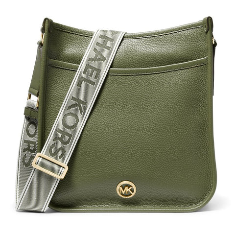 Michael Kors Women's Dark Green Luisa Leather Crossbody Bag | Michael Kors In Lebanon