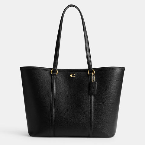 Coach Women's Black Refined Pebble Leather Legacy Tote Bag | Coach In Lebanon