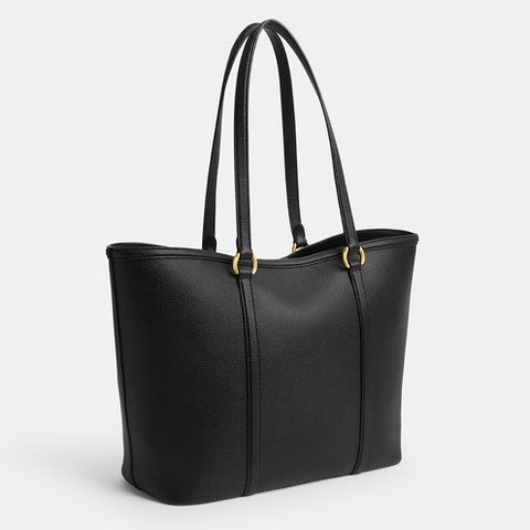 Coach Women's Black Refined Pebble Leather Legacy Tote Bag | Coach In Lebanon