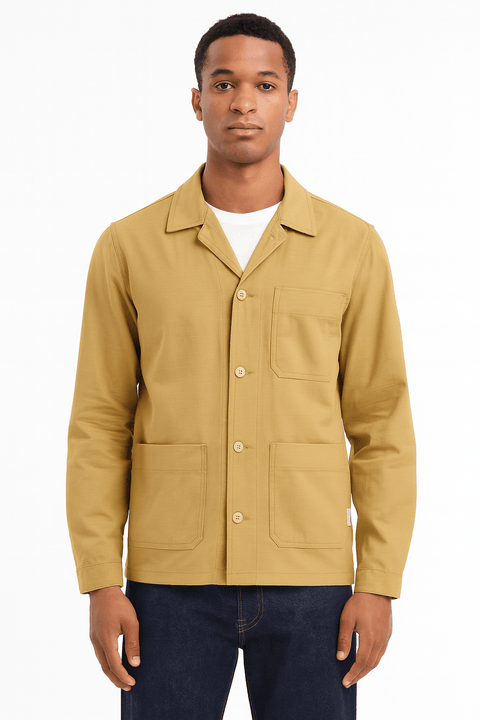 Redefined Rebel Men's Beige Shirt With Three Pockets | Redefined Rebel In Lebanon