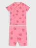 Sinsay Baby Girl's Pink All-Over Berry Print Pajama Set