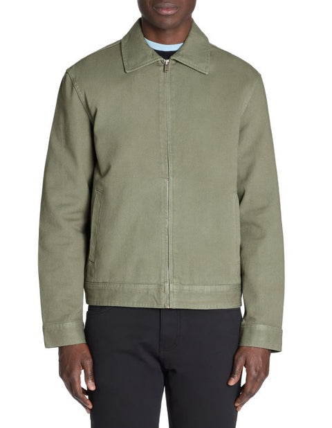 Celio Men's Khaki Green Shirt Collar Jackets | Celio In Lebanon