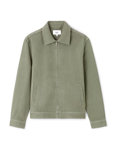 Celio Men's Khaki Green Shirt Collar Jackets | Celio In Lebanon