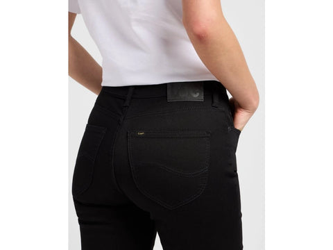 Lee Women's Black Rinse Marion Straight Jeans |Lee In Lebanon