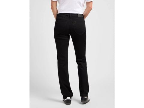 Lee Women's Black Rinse Marion Straight Jeans |Lee In Lebanon