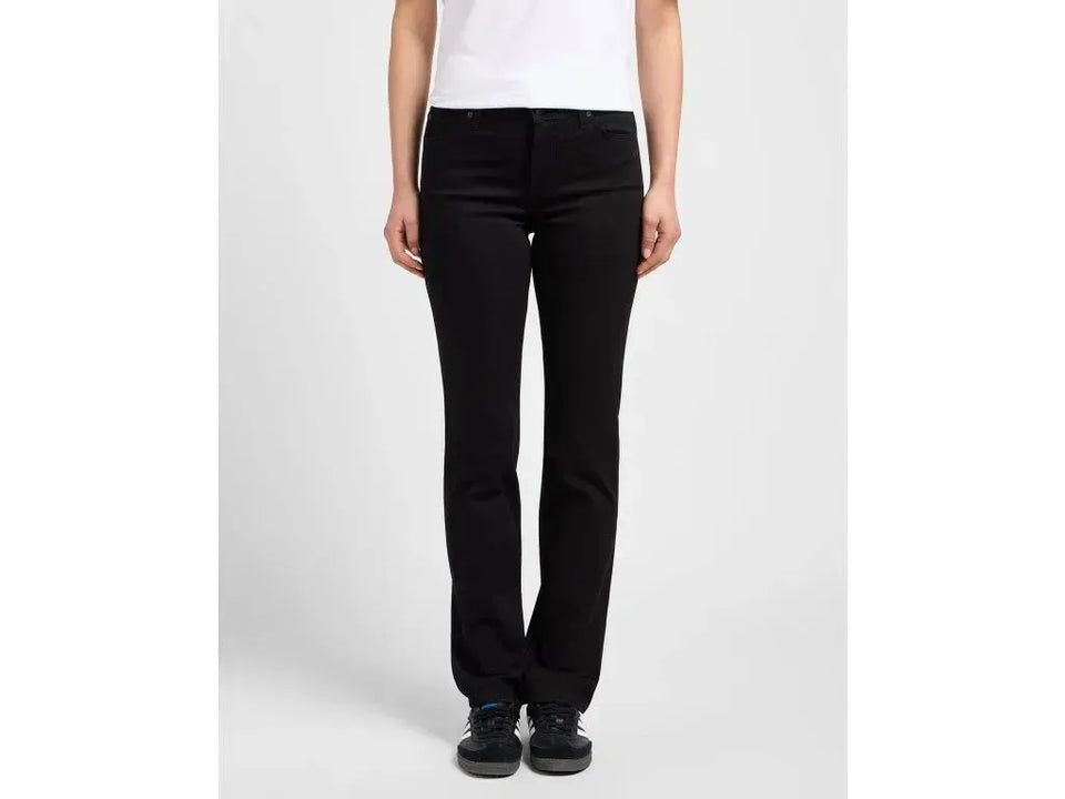 Lee Women's Black Rinse Marion Straight Jeans |Lee In Lebanon