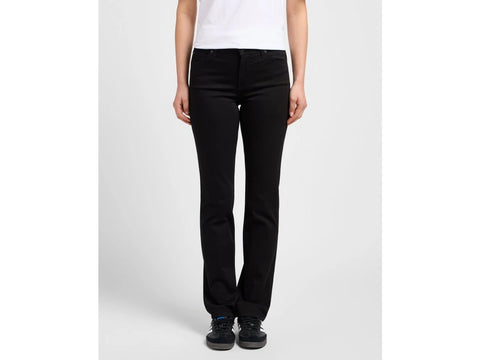 Lee Women's Black Rinse Marion Straight Jeans |Lee In Lebanon