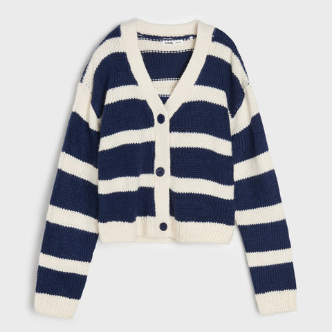 Sinsay Girl's Navy & White Cardigan | Sinsay In Lebanon