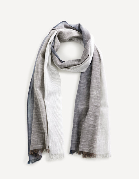 Celio Men's Grey/Blue Scarf | Celio In Lebanon