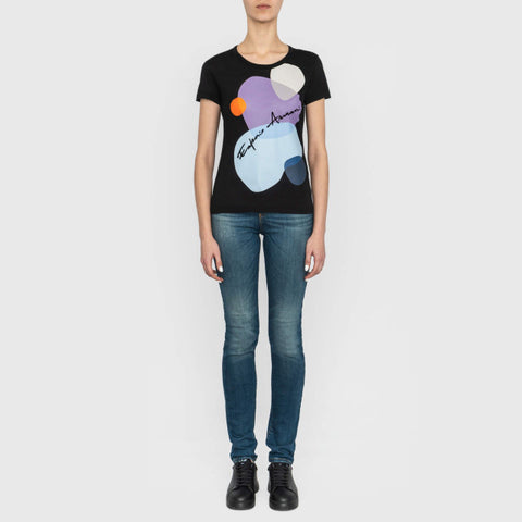 Emporio Armani Women's Black T-Shirt | Emporio Armani In Lebanon