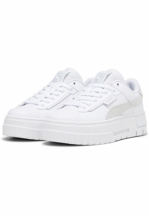 Puma Women's White Mayze Crashed Trainers Sneaker | Puma In Lebanon