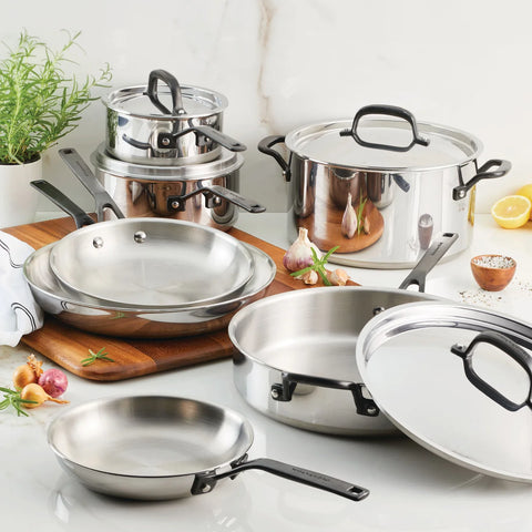 KitchenAid 5-Ply Clad Stainless Steel Cookware Pots and Pans Set, 11 Piece | KitchenAid In Lebanon
