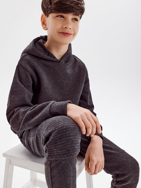 Sinsay Boy's Dark Charcoal Jogger Sweatpants | Sinsay In Lebanon