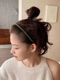 SD Women 1 Piece Fashion Wave Pattern  Thin Headband for Daily