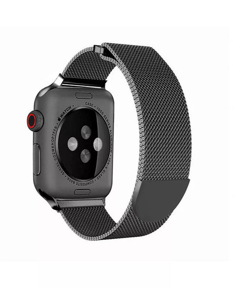 Posh Tech Unisex Black Stainless Steel Replacement Band for Apple Watch |Posh Tech In Lebanon