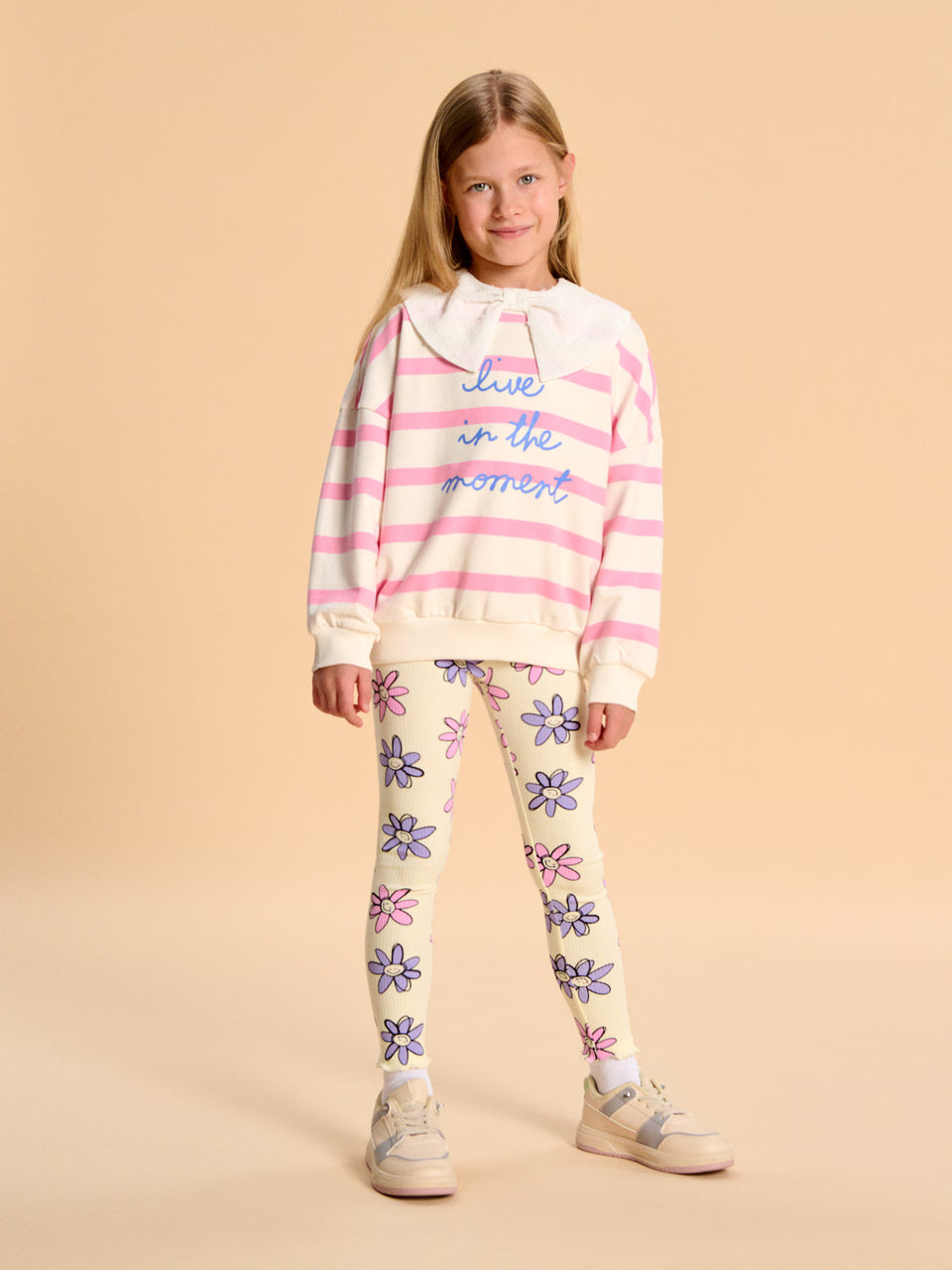 Sinsay Girl's Cream & Fuchsia Leggings 2 Pack | Sinsay In Lebanon