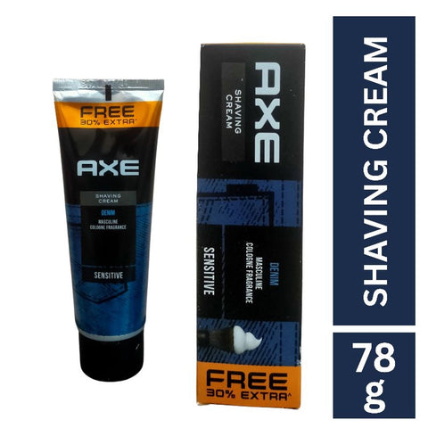 Axe Denim Shaving Cream Sensitive 78g (Free 30% Extra)|Axe In Lebanon