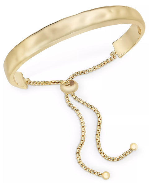 Style & Co Women's Gold Hammered Bolo Bracelet | Style & Co In Lebanon