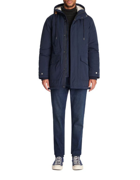 Celio Men's Navy Extreme Cold Weather Parka Jacket|Celio In Lebanon