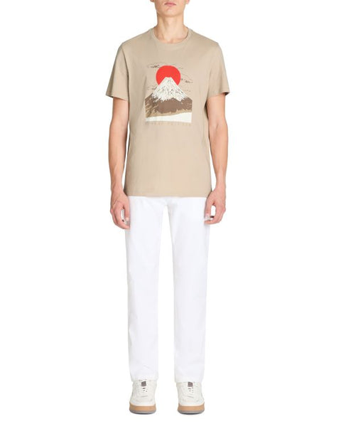 Celio Men's Taupe Graphic Printed  T-Shirt | Celio in Lebanon