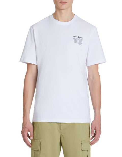 Celio Men’s White Printed Cotton Crew Neck T-Shirt|Celio In Lebanon