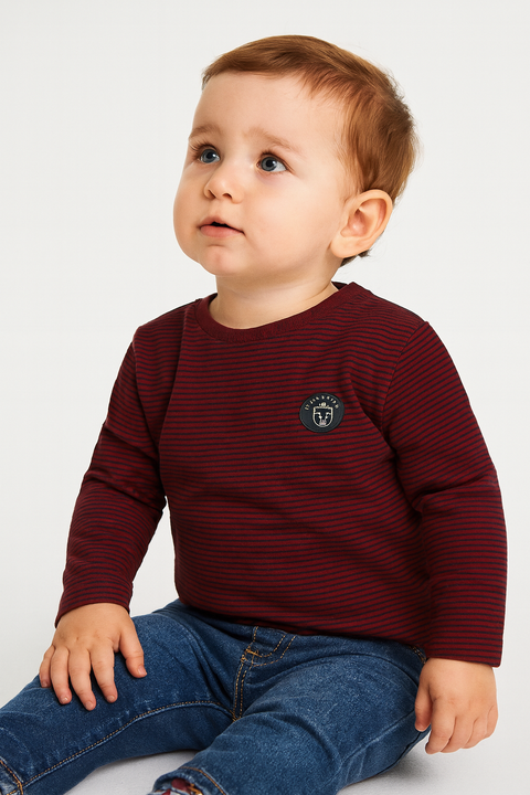 S.Oliver Baby Boy's Burgundy Long-Sleeve Blouse |S.Oliver in Lebanon