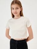 Sinsay Girl's Off White Striped T-Shirt |Sinsay in Lebanon