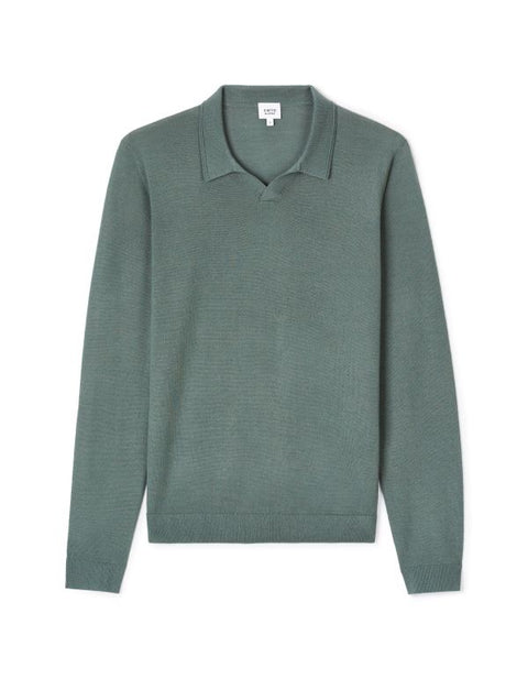 Celio Men's Dark Green Slim Fit Long-Sleeved wool-Blend Blouse | Celio In Lebanon