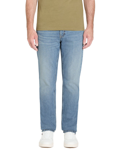 Celio Men's Light Blue Straight Stretch Cotton Jeans|Celio In Lebanon