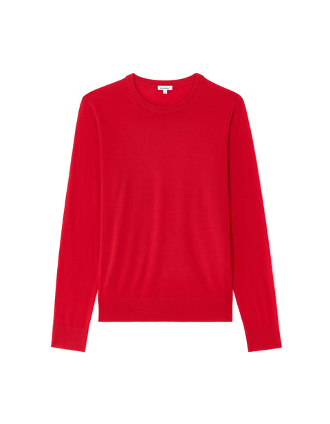 Celio Women's Red Merino Wool Crew Neck Sweater|Celio In Lebanon